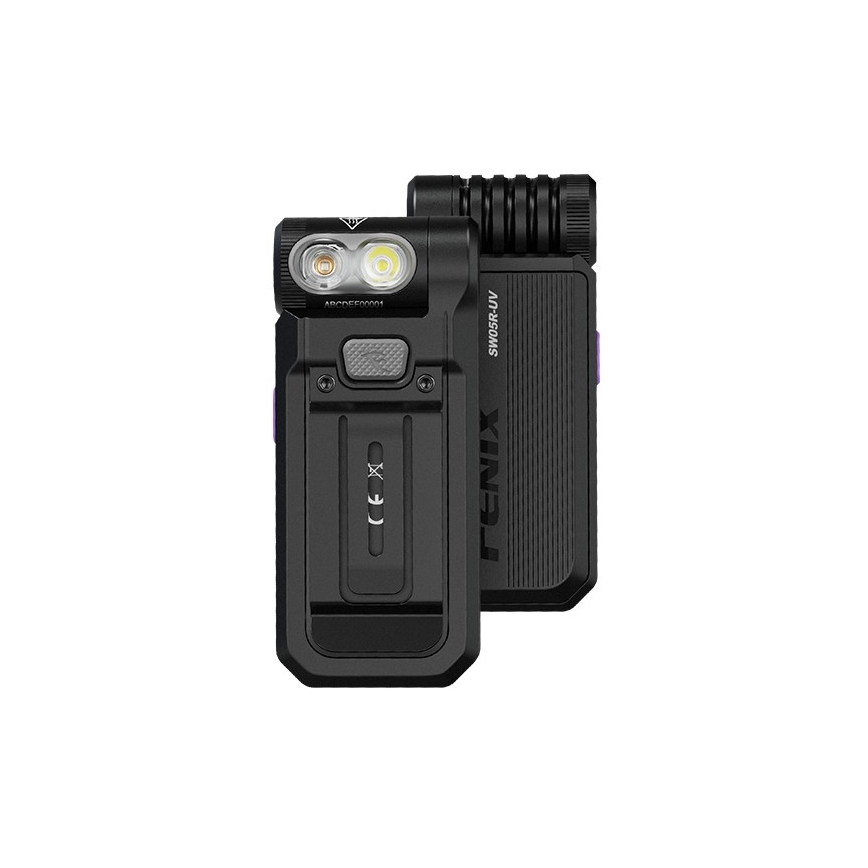 Fenix SW05RUVBLC - LED Pritemdomas įkraunamas žibintuvėlis LED/USB IPX6 150 lm 49 h 700 mAh juoda