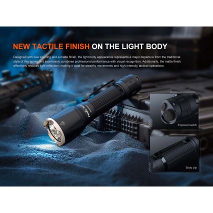 Fenix TK17BLK - reguliuojamas įkraunamas žibintuvėlis LED/USB 6000 mAh IP68 3600 lm 60 val. juodas