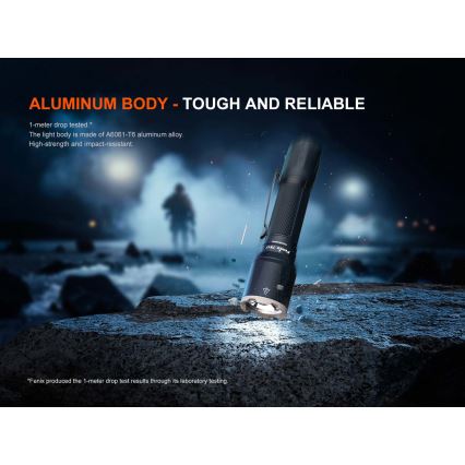 Fenix TK17BLK - reguliuojamas įkraunamas žibintuvėlis LED/USB 6000 mAh IP68 3600 lm 60 val. juodas