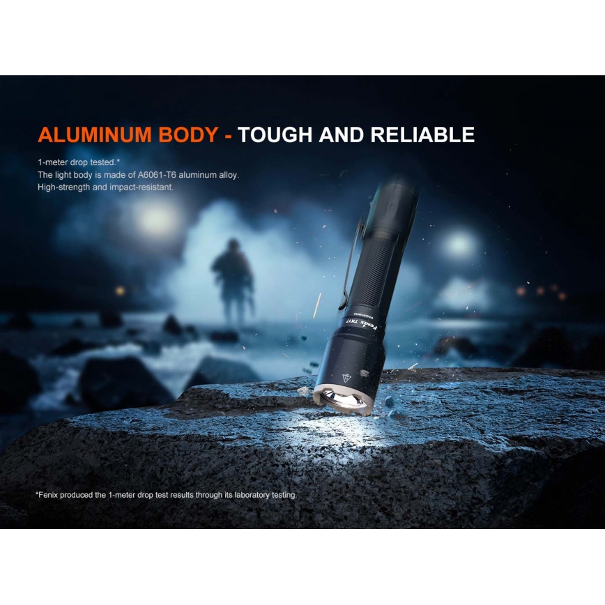Fenix TK17BLK - reguliuojamas įkraunamas žibintuvėlis LED/USB 6000 mAh IP68 3600 lm 60 val. juodas
