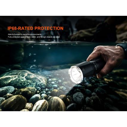 Fenix TK17BLK - reguliuojamas įkraunamas žibintuvėlis LED/USB 6000 mAh IP68 3600 lm 60 val. juodas