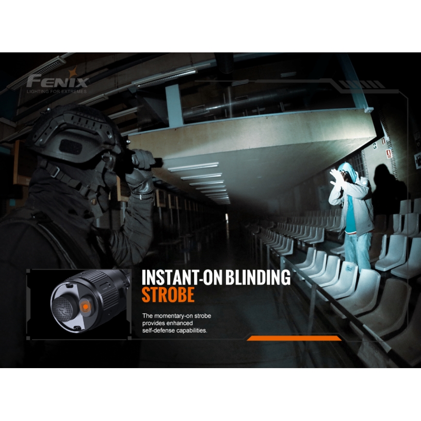 Fenix TK20RV20 – LED Taktinis įkraunamas žibintuvėlis LED/USB IP68 3000 lm 48 val.