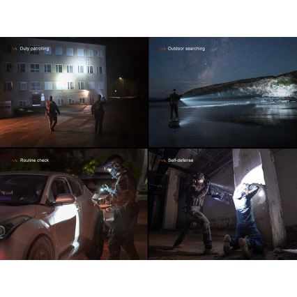 Fenix TK21RBLK - įkraunamas LED žibintuvėlis su reguliuojamu ryškumu LED/USB 6000 mAh IP68 3600 lm 72,5 val. juodas