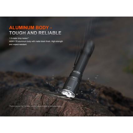 Fenix TK21RBLK - įkraunamas LED žibintuvėlis su reguliuojamu ryškumu LED/USB 6000 mAh IP68 3600 lm 72,5 val. juodas