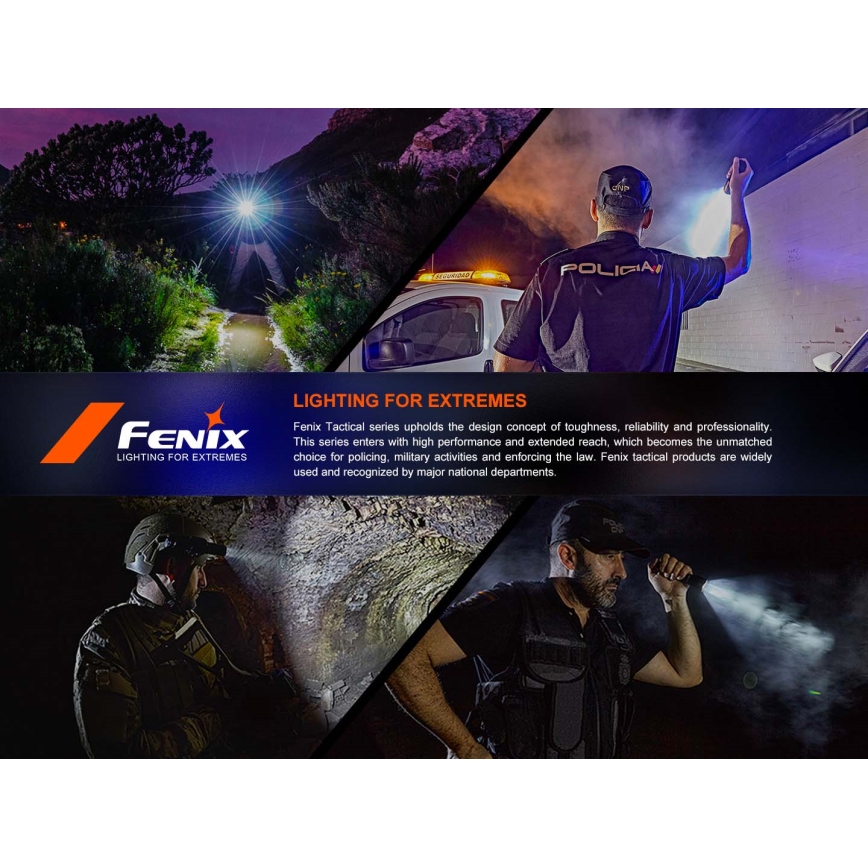 Fenix TK21RBLK - įkraunamas LED žibintuvėlis su reguliuojamu ryškumu LED/USB 6000 mAh IP68 3600 lm 72,5 val. juodas