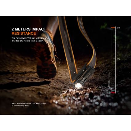 Fenix ​​HM23V20 - LED pritemdomas galvos žibintas LED/1xAA IP68 300 lm 100 h