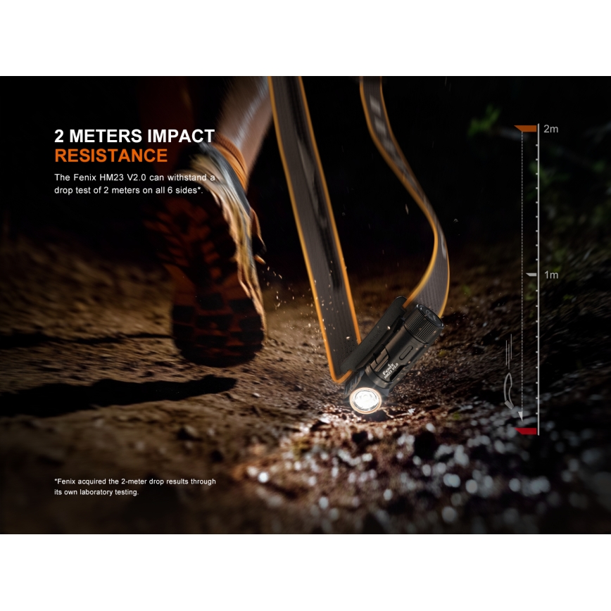 Fenix ​​HM23V20 - LED pritemdomas galvos žibintas LED/1xAA IP68 300 lm 100 h