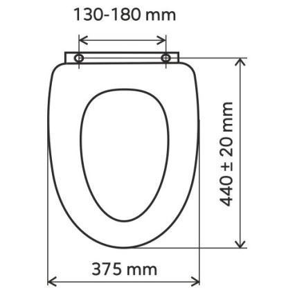 FERRO - Tualeto sėdynė SoftClose MDF/balta