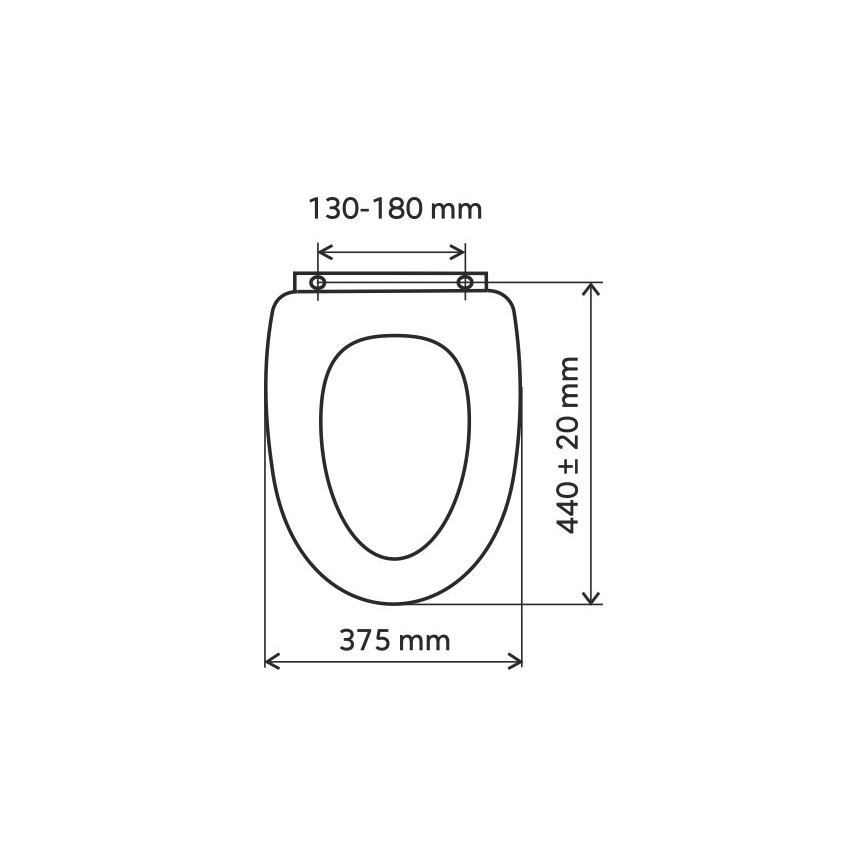 FERRO - Tualeto sėdynė SoftClose MDF/balta