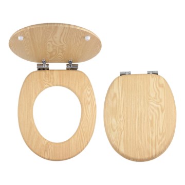 FERRO - Tualeto sėdynė SoftClose, MDF / uosio dekoras