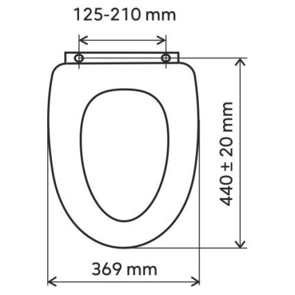 FERRO - Unitazo dangtis SoftClose duroplastas/balta