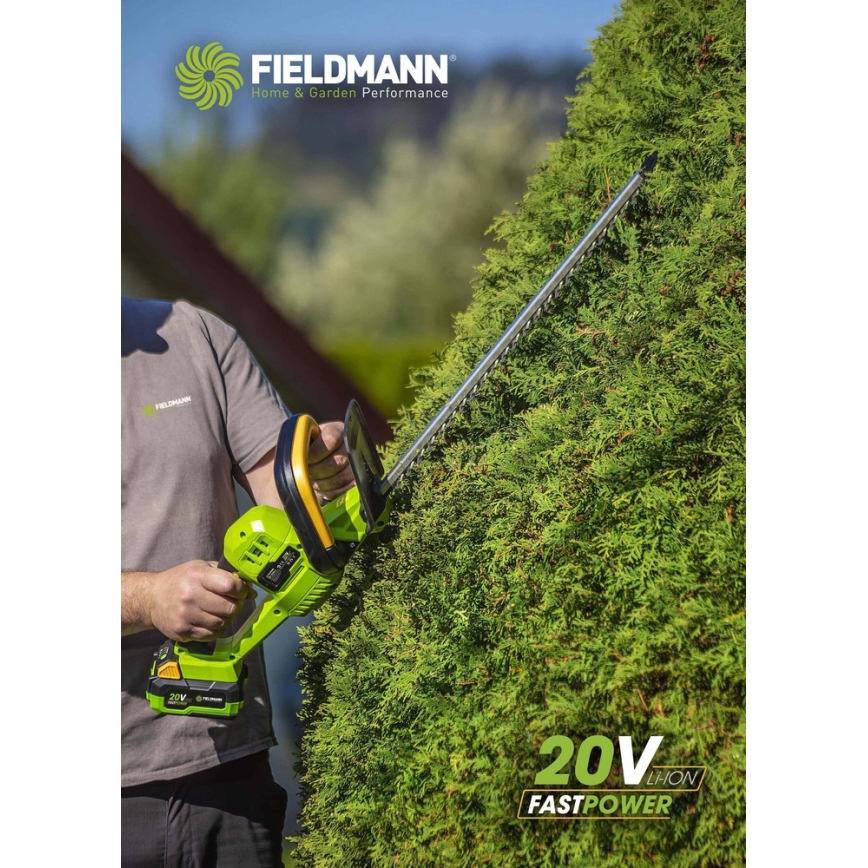Fieldmann - Akumuliatorinės gyvatvorių žirklės 20V