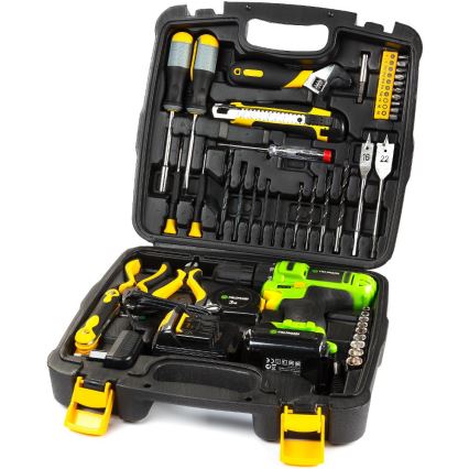 Fieldmann - akumuliatorinis gręžtuvas su priedais 12V 1300 mAh