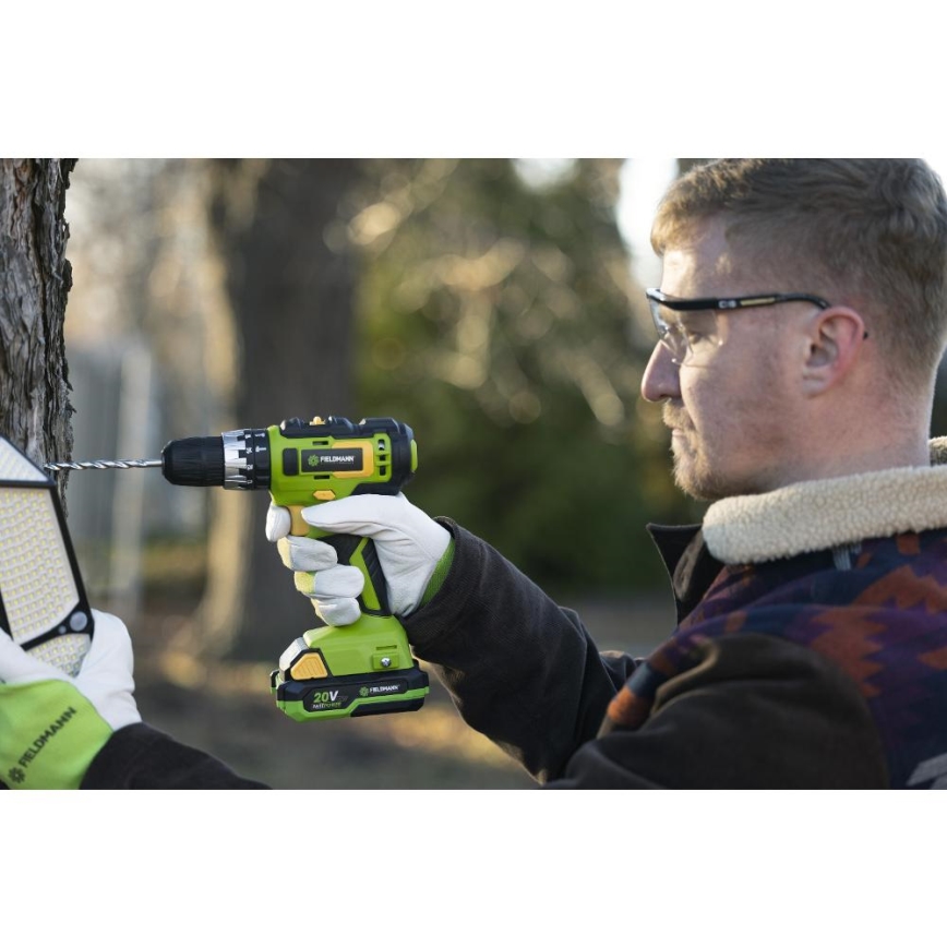 Fieldmann - Akumuliatorinis plaktukas gręžtuvas 20V