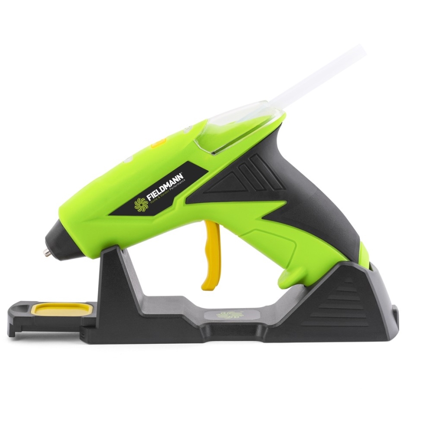 Fieldmann - Belaidis karštų klijų pistoletas 4V 1500 mAh žalia