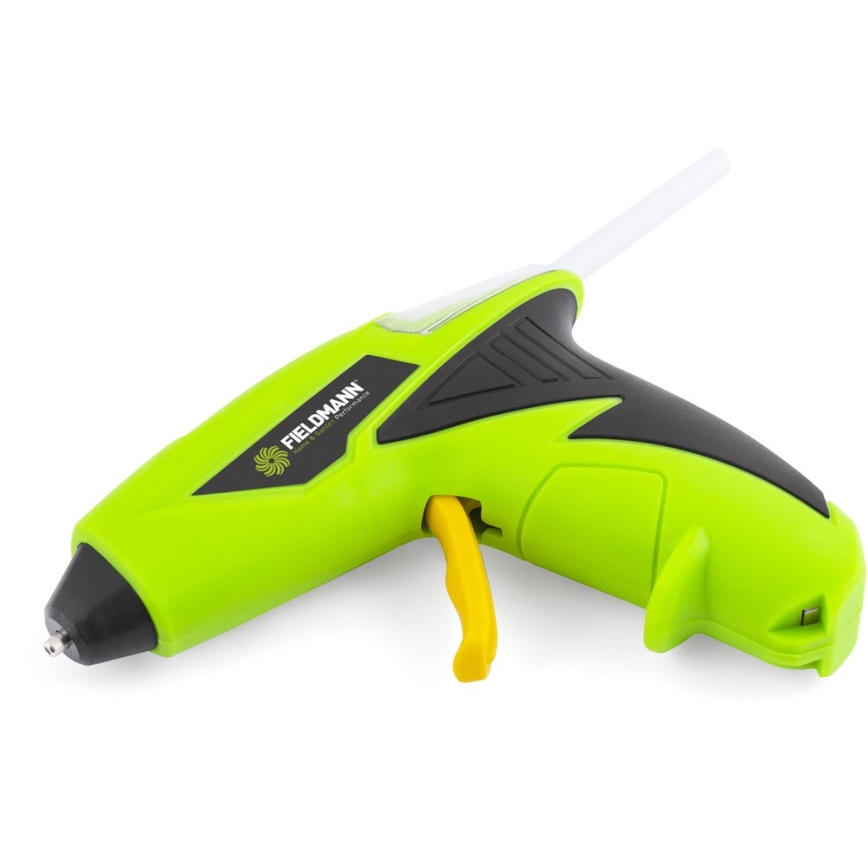 Fieldmann - Belaidis karštų klijų pistoletas 4V 1500 mAh žalia