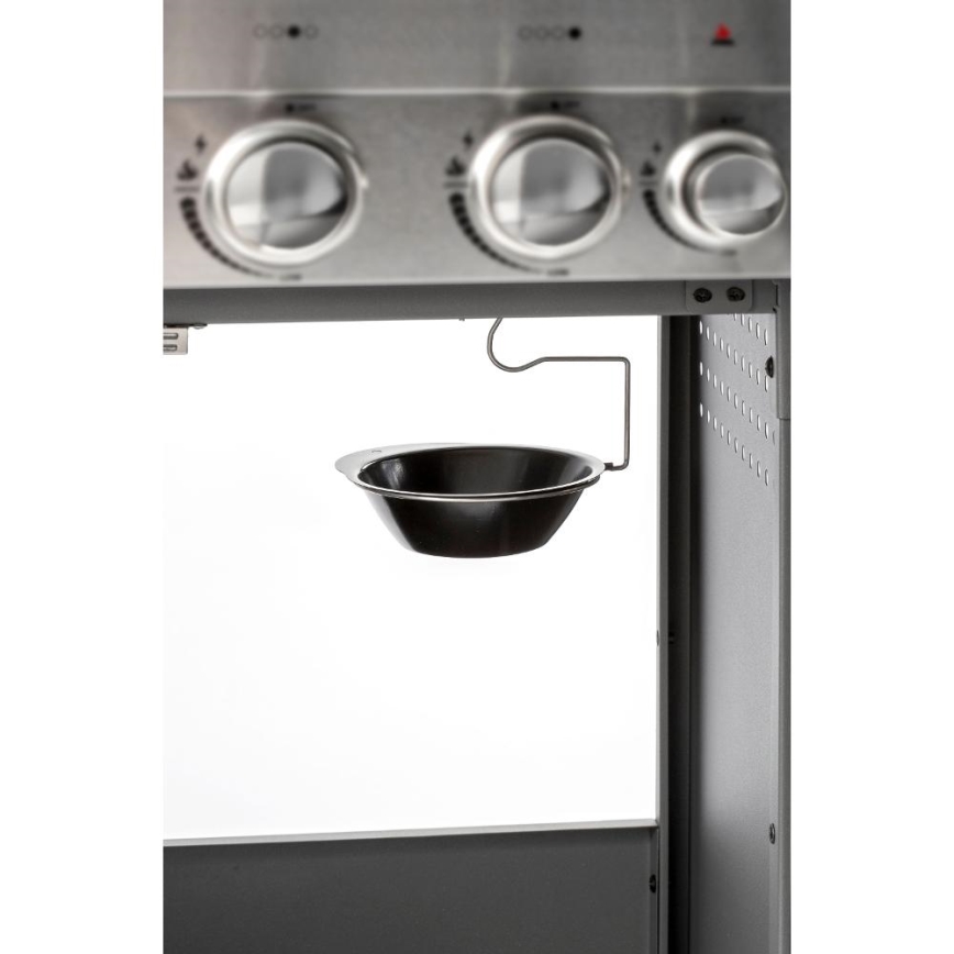 Fieldmann - Dujinis grilis, 5 degiklių, matinio chromo