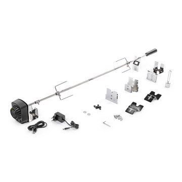 Fieldmann - Grilio iešmas su varikliu 230V, iš nerūdijančio plieno