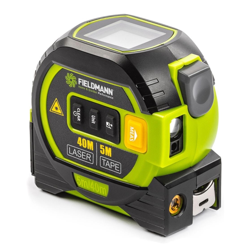 Fieldmann - Lazerinis atstumo matuoklis su LED ekranas ir roulette meter 2xAA
