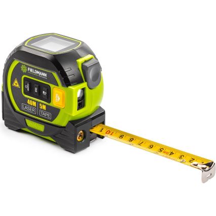 Fieldmann - Lazerinis atstumo matuoklis su LED ekranas ir roulette meter 2xAA