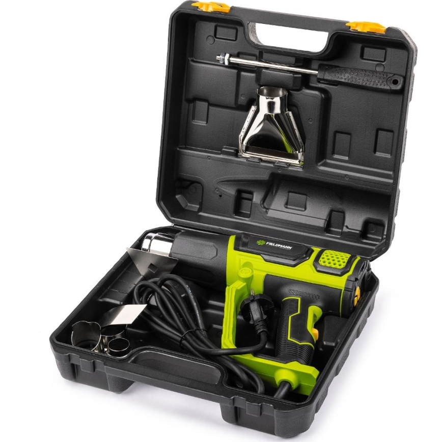 Fieldmann - Šilumos pistoletas su priedais 2000W/230V