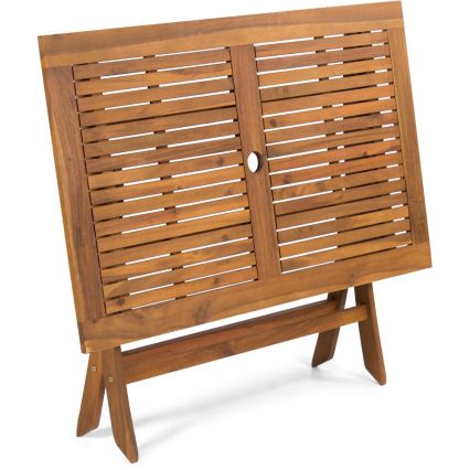 Fieldmann - Sulankstomas sodo stalas 120x70 cm akacija