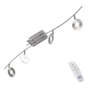 Fischer & Honsel 20527 - Pritemdomas akcentinis LED šviestuvas DENT 4xLED/6W/230V su nuotoliniu valdymu Fischer & Honsel 20527 - Pritemdomas akcentinis LED šviestuvas DENT 4xLED/6W/230V su nuotoliniu valdymu