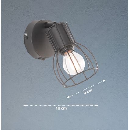 Fischer & Honsel 30074 - SIeninis akcentinis šviestuvas KAFES 1xE14/25W/230V