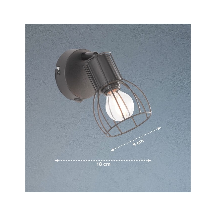 Fischer & Honsel 30074 - SIeninis akcentinis šviestuvas KAFES 1xE14/25W/230V