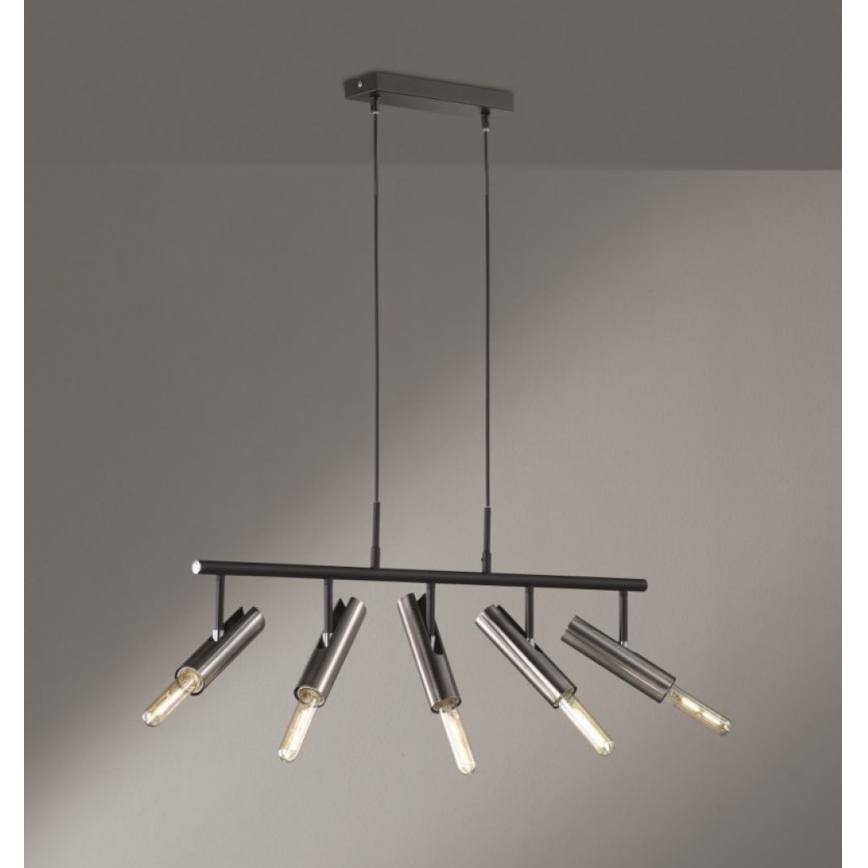 Fischer & Honsel 60369 - Pakabinamas sietynas DEAN 5xE27/25W/230V