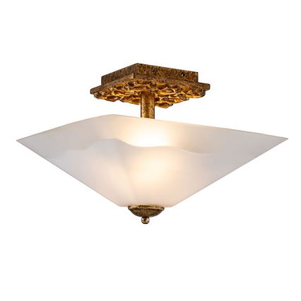 Flambeau STAR-F-S-DG - Lubų šviestuvas STAR 2xE27/40W/230V, vario spalvos