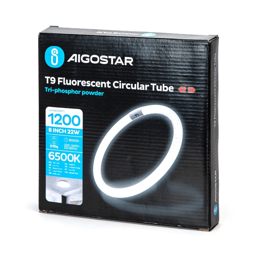 Fluorescencinis vamzdelis T9 G10Q/22W/230V 6500K - Aigostar