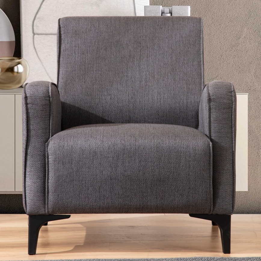 Fotelis PAT antracitas