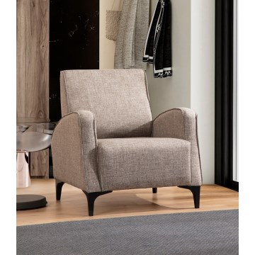 Fotelis PAT, smėlio spalvos