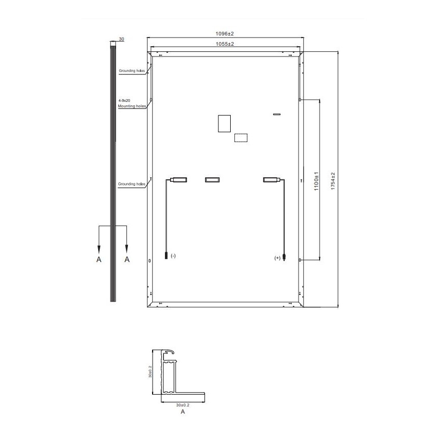 Fotovoltinė saulės energijos baterija RISEN 400Wp juodas rėmas IP68 Half Cut - padėklas 36 vnt.
