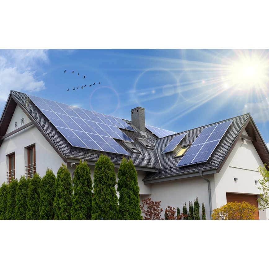 Fotovoltinis saulės energijos skydelis Risen 440Wp juodas rėmas IP68 Half Cut - padėklas 36 vnt.