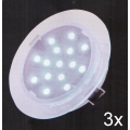 Fulgur 21072 - RINKINYS 3x LED Vonios įleidžiamas šviestuvas ELESPOT 1xLED/0,7W/230V IP44
