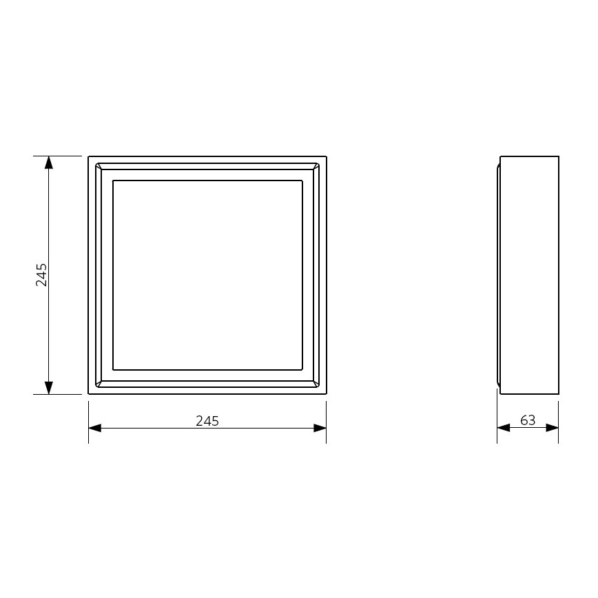 Fulgur 26942 - LED Lubinis šviestuvas PALLAS LED/12W/230V
