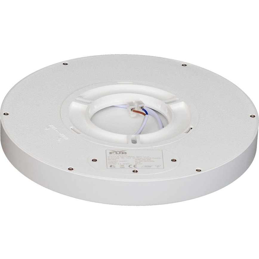 Fulgur 41810 - LED lubinis šviestuvas NOMY LED/18W/230V 3000/4000/6000K IP40 diametras 23 cm balta