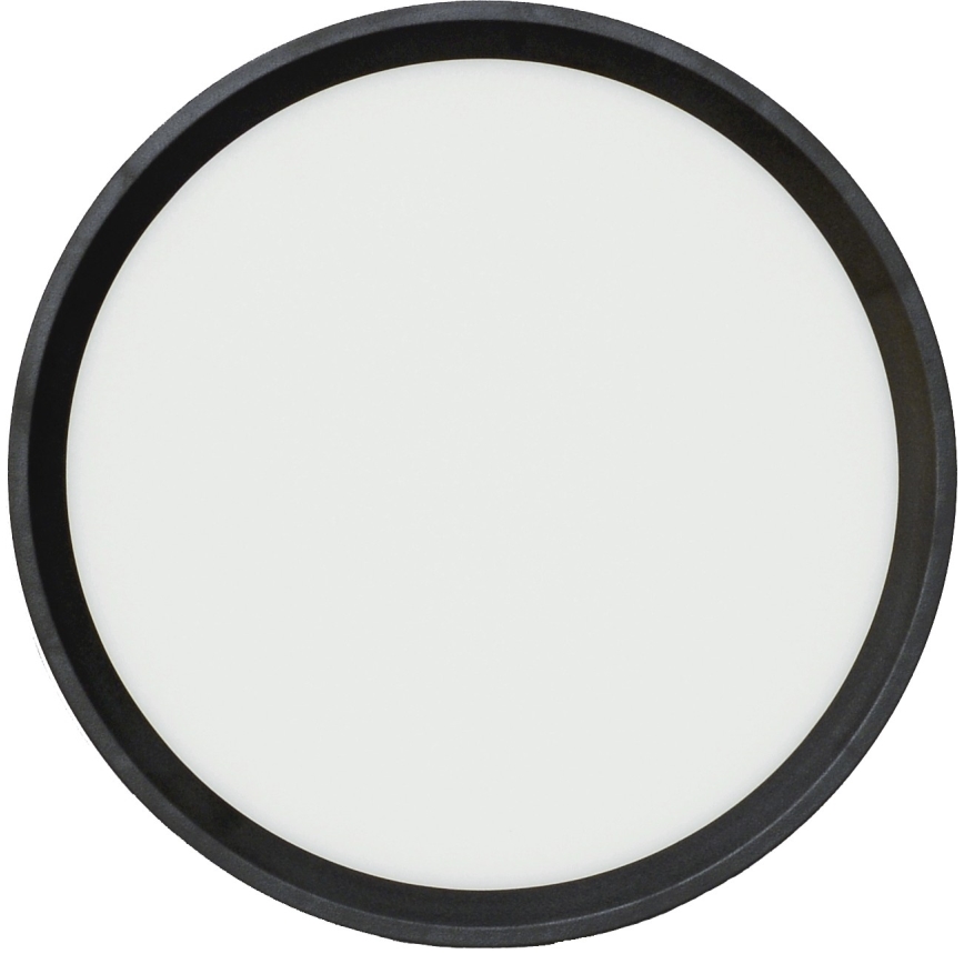 Fulgur 41811 - LED lubinis šviestuvas NOMY LED/18W/230V 3000/4000/6000K IP40 diametras 23 cm juoda