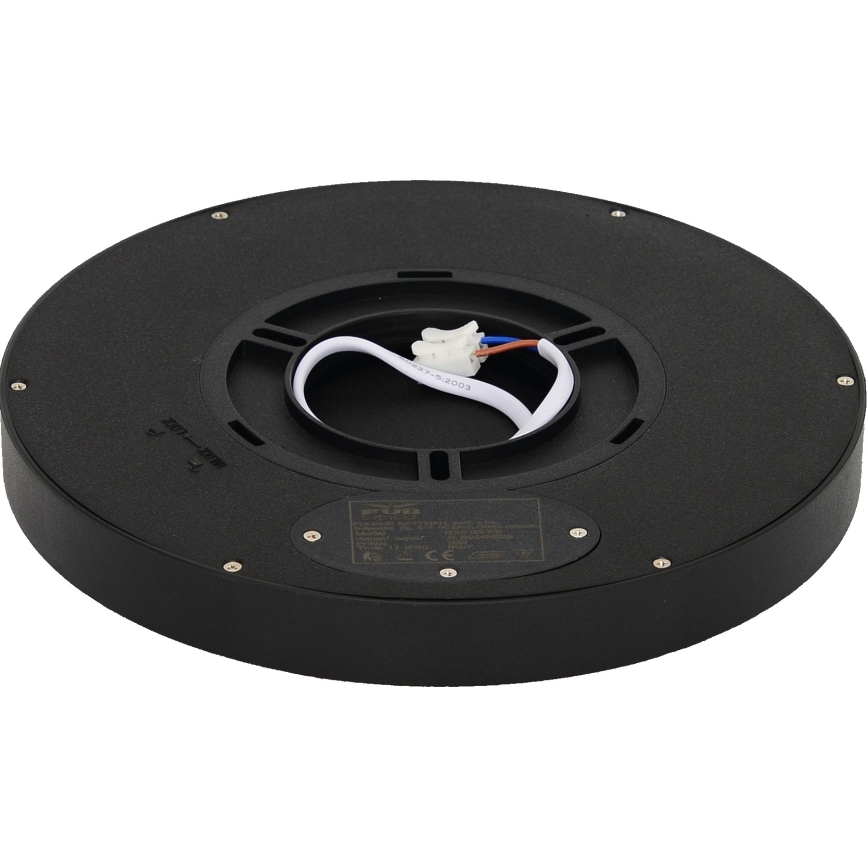 Fulgur 41811 - LED lubinis šviestuvas NOMY LED/18W/230V 3000/4000/6000K IP40 diametras 23 cm juoda
