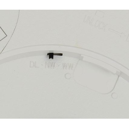 Fulgur 42361 - LED lubinis šviestuvas NOMY LED/24W/230V 3000/4000/6000K IP40 diametras 30 cm balta