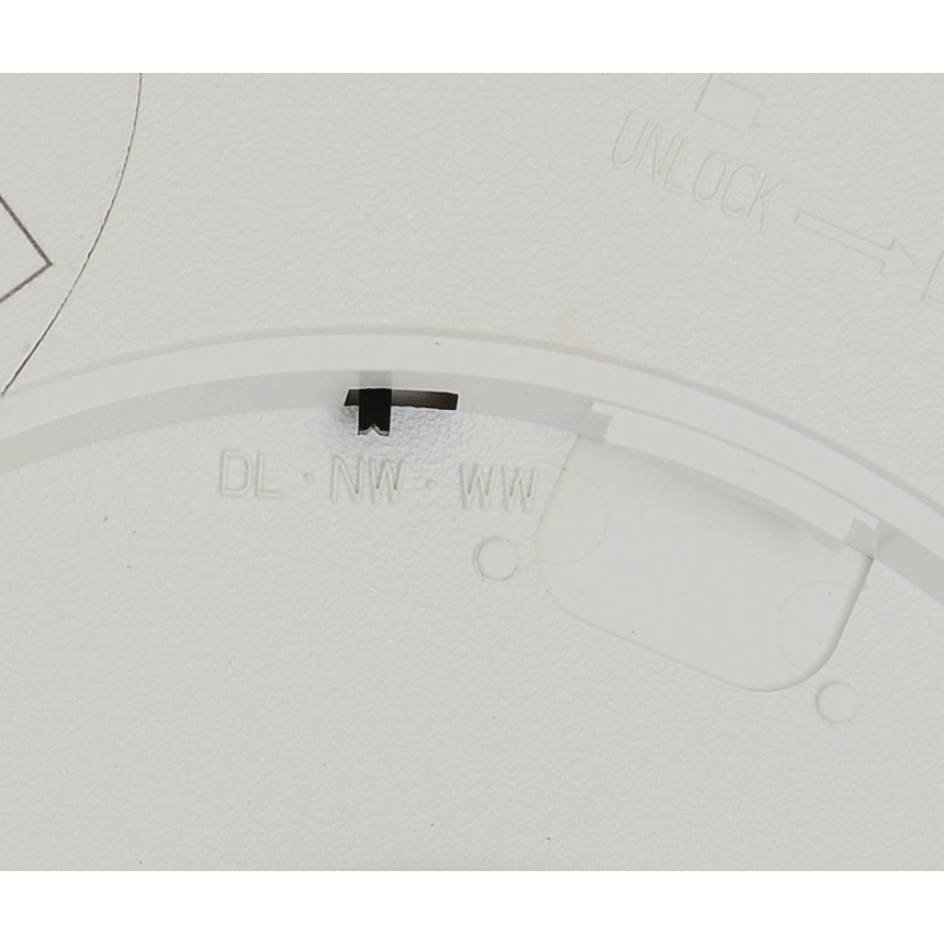 Fulgur 42361 - LED lubinis šviestuvas NOMY LED/24W/230V 3000/4000/6000K IP40 diametras 30 cm balta