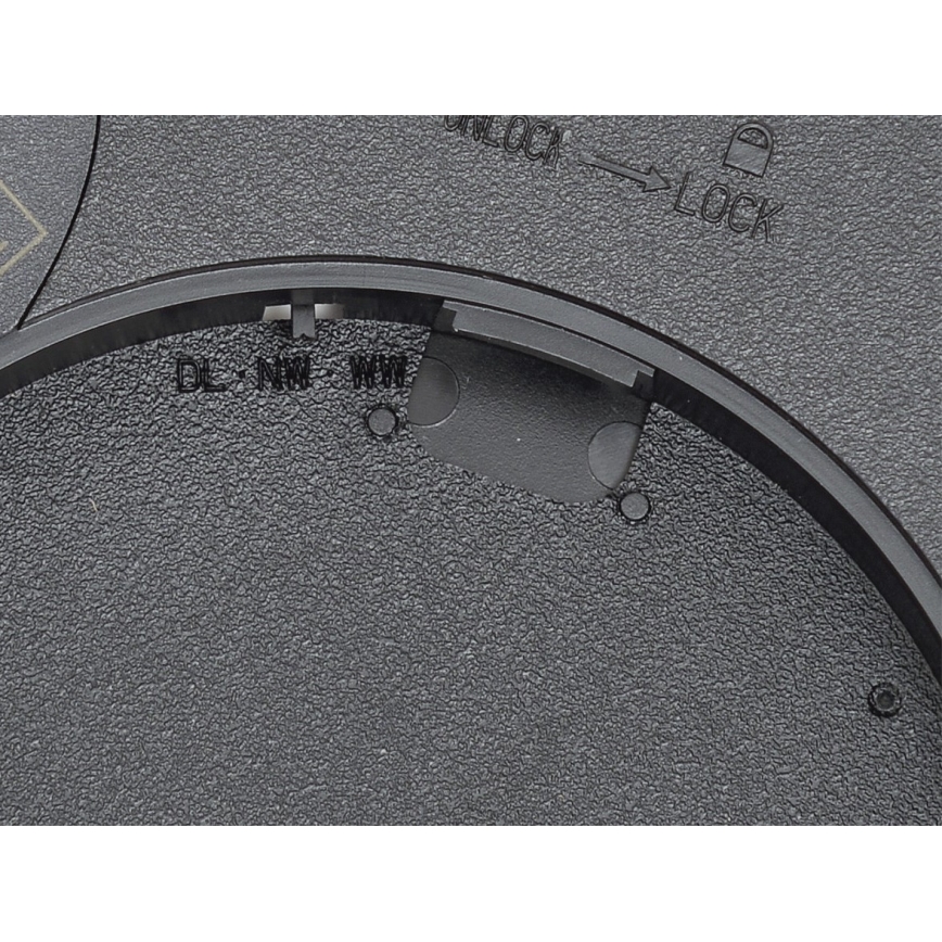 Fulgur 42362 - LED lubinis šviestuvas NOMY LED/24W/230V 3000/4000/6000K IP40 diametras 30 cm juoda