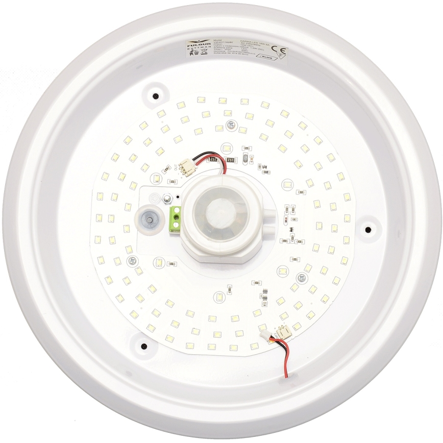 Fulgur s-39670 - LED avarinis šviestuvas su judesio ir sutemos jutikliu DARINA LED/16W/230V skersmuo 29 cm