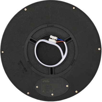 Fulgur s-42585 - LED lubinis šviestuvas su judesio jutikliu NOMY-S LED/18W/230V 3000/4000/6000K IP40 diametras 23 cm juoda
