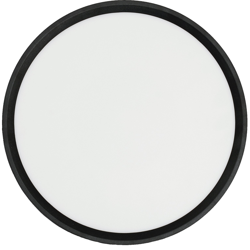 Fulgur s-42587 - LED lubinis šviestuvas su judesio jutikliu NOMY-S LED/24W/230V 3000/4000/6000K IP40 diametras 30 cm juoda