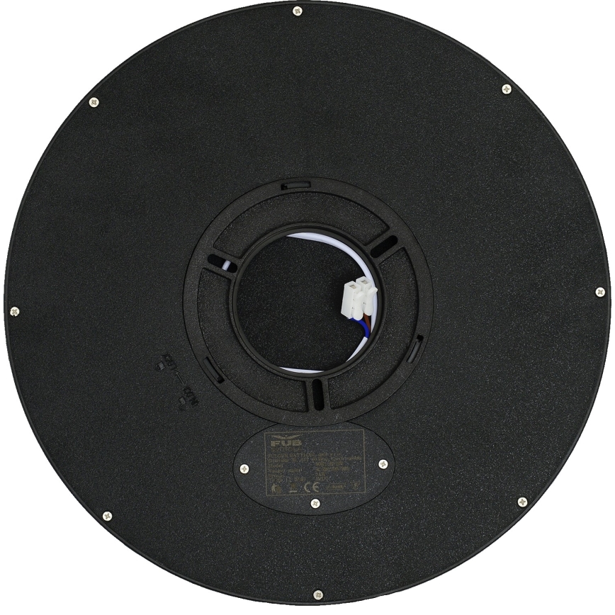Fulgur s-42587 - LED lubinis šviestuvas su judesio jutikliu NOMY-S LED/24W/230V 3000/4000/6000K IP40 diametras 30 cm juoda
