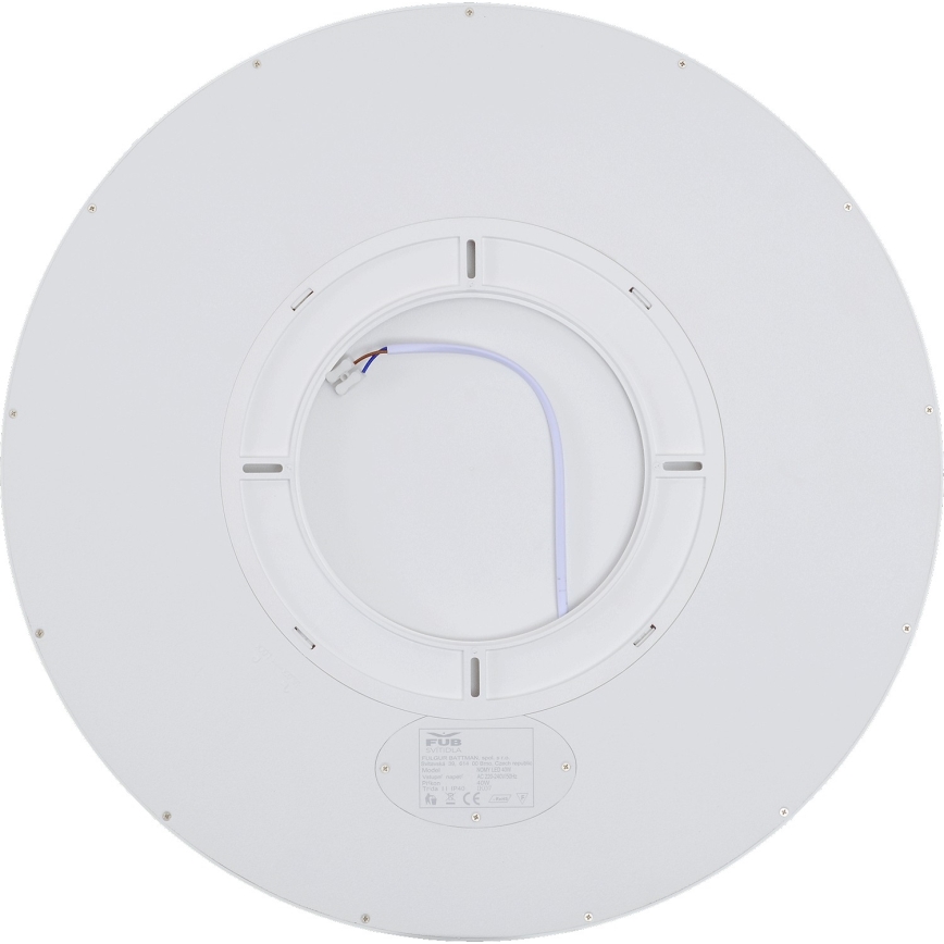 Fulgur s-42590 - LED lubinis šviestuvas su judesio jutikliu NOMY-S LED/40W/230V 3000/4000/6000K IP40 diametras 50 cm balta