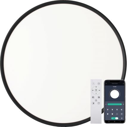 Fulgur s-43040 - LED reguliuojamas lubinis šviestuvas NOMY-RC LED/40W/230V 3000/4000/6500K Ø 50 cm IP40 juoda + nuotolinis valdymas